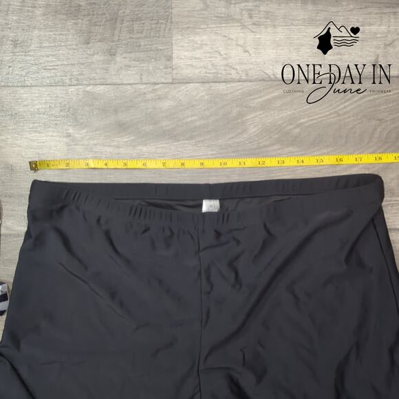 Aqua Eve Plus Size Cross Front Boyshort Tankini Swimsuit Size 20W - Picture 4 of 5